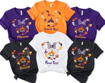 Custom Disney Halloween Matching Shirt, Disney Halloween 2026 Shirt, Disney Family Halloween Shirt, Halloween Party Shirt, Disneyland Shirt