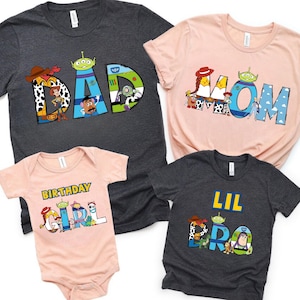 Toy Story Birthday Shirt, Custom Disney Birthday Boy Shirt, Toy Story Birthday Family Shirt,  Birthday Girl Gift Tee, Custom Toy Story Shirt