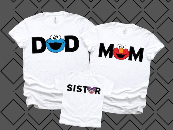 Sesame Street Custom Birthday T- Shirt, Sesame Street Birthday Family Custom Shirt, Personalized Toddler tee, Family Matching Birthday tee