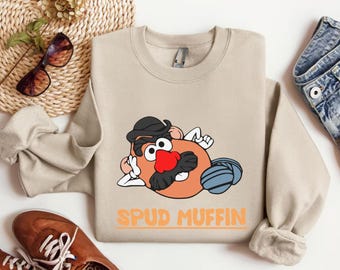 Spud Muffin Tee, Funny Potato Head Portrait, Disney Shirt