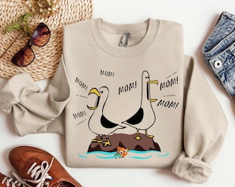 Finding Nemo Seagulls Mom Sweatshirt, Disney Family Shirt