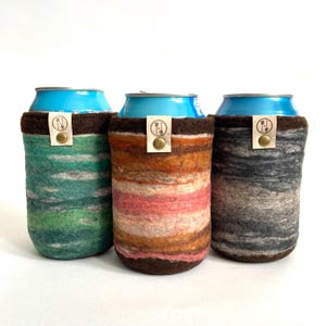 Can Coolers, Wool Gift for Her, Guy Gifts, 7th Anniversary Wool Anniversary Gift, Sustainable Gifts