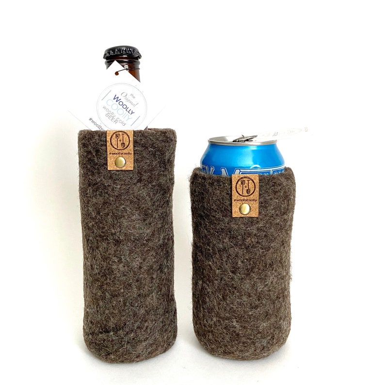 Guy Gifts, 7th Anniversary Wool Gift for Men, Present for Husband, Fathers Day Beer Gifts, Bottle Sleeve, Tallboy Can Cover 16 oz image 10