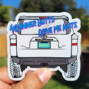 5th Gen Toyota 4Runner window decal.  4x4, SR5, Easter Egg Decal, Vinyl Sticker, Overland, Toyota lover gift sticker.