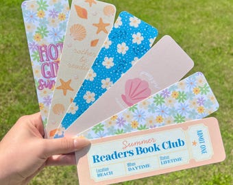 Summer Bookmarks / Floral Bookmarks / Book Lovers / Book Accessories/ Bookish / Book gifts