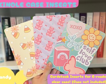 Candy Themed Kindle Inserts/ Book Lovers/ E-reader/ bookish/ card stock/ books/ 11th generation / Book gift/ kindle gift / Candy