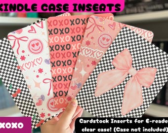 Inserti Kindle per ragazze/Amanti dei libri/E-reader/libri/cartoncino/libri/11a generazione/regalo libro/regalo Kindle/inserto Kindle a scacchi
