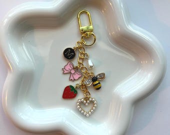 Spring Kindle Charm Chain: Customizable Initial