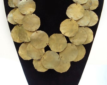 Golden 'coin' necklace