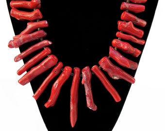 Bamboo coral necklace