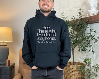 Lustiges introvertiertes Hoodie: Sehen Sie, warum ich zu Hause bleiben wollte