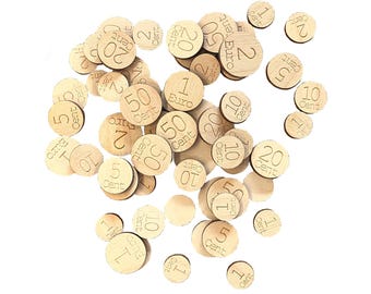 Lasercut SVG file play money for shop
