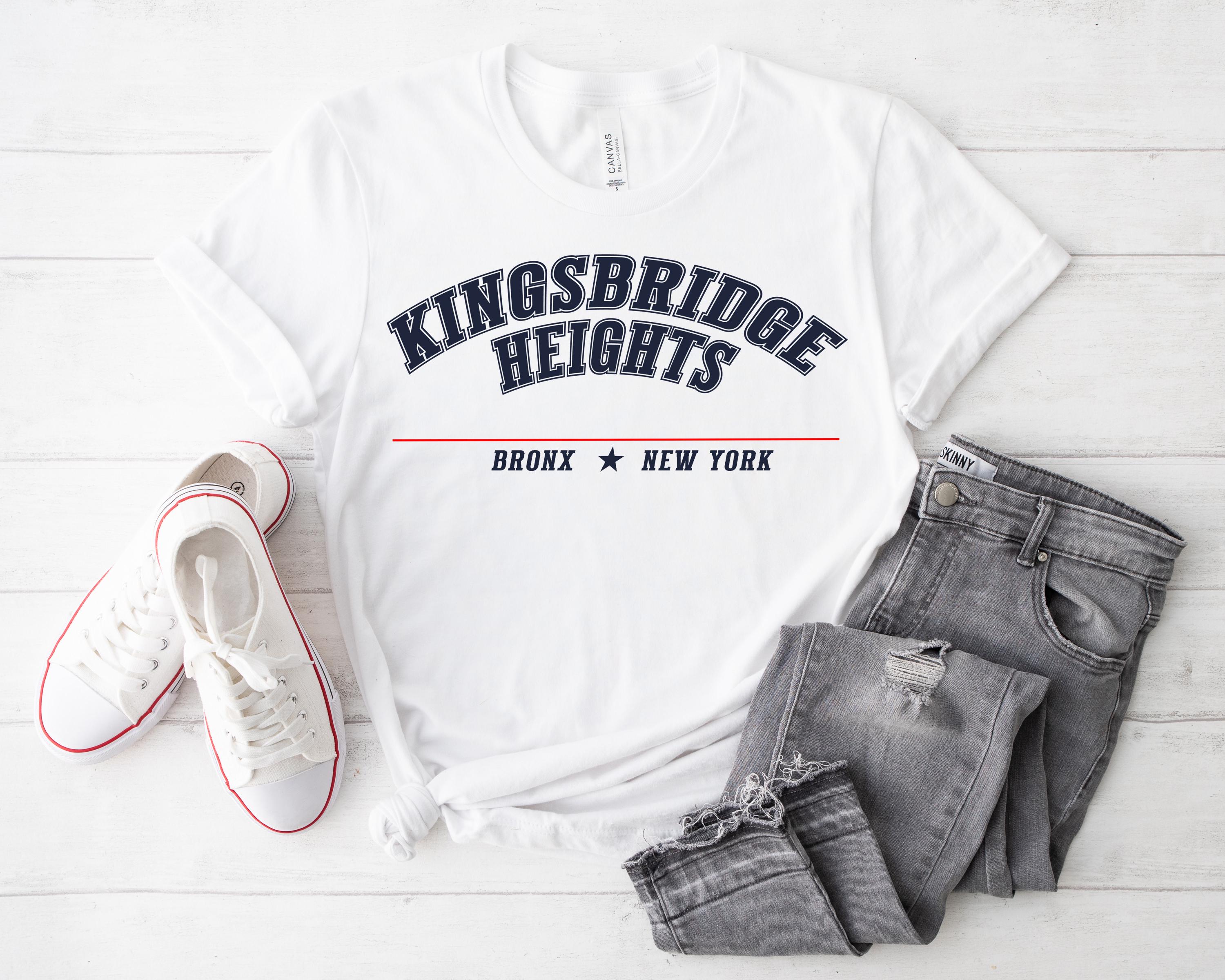 Varsity Kingsbridge Heights Bronx Barrio Short Sleeve T Shirt