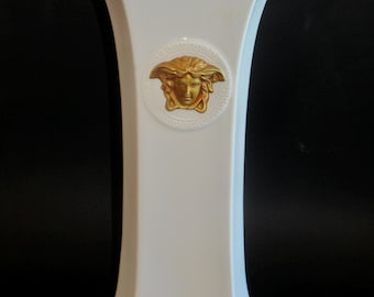 Versace Rosenthal Gorgona Medusa Head Porcelain Vase. Vintage 1994. 10 Inches Tall. Never Used. Perfect Condition.