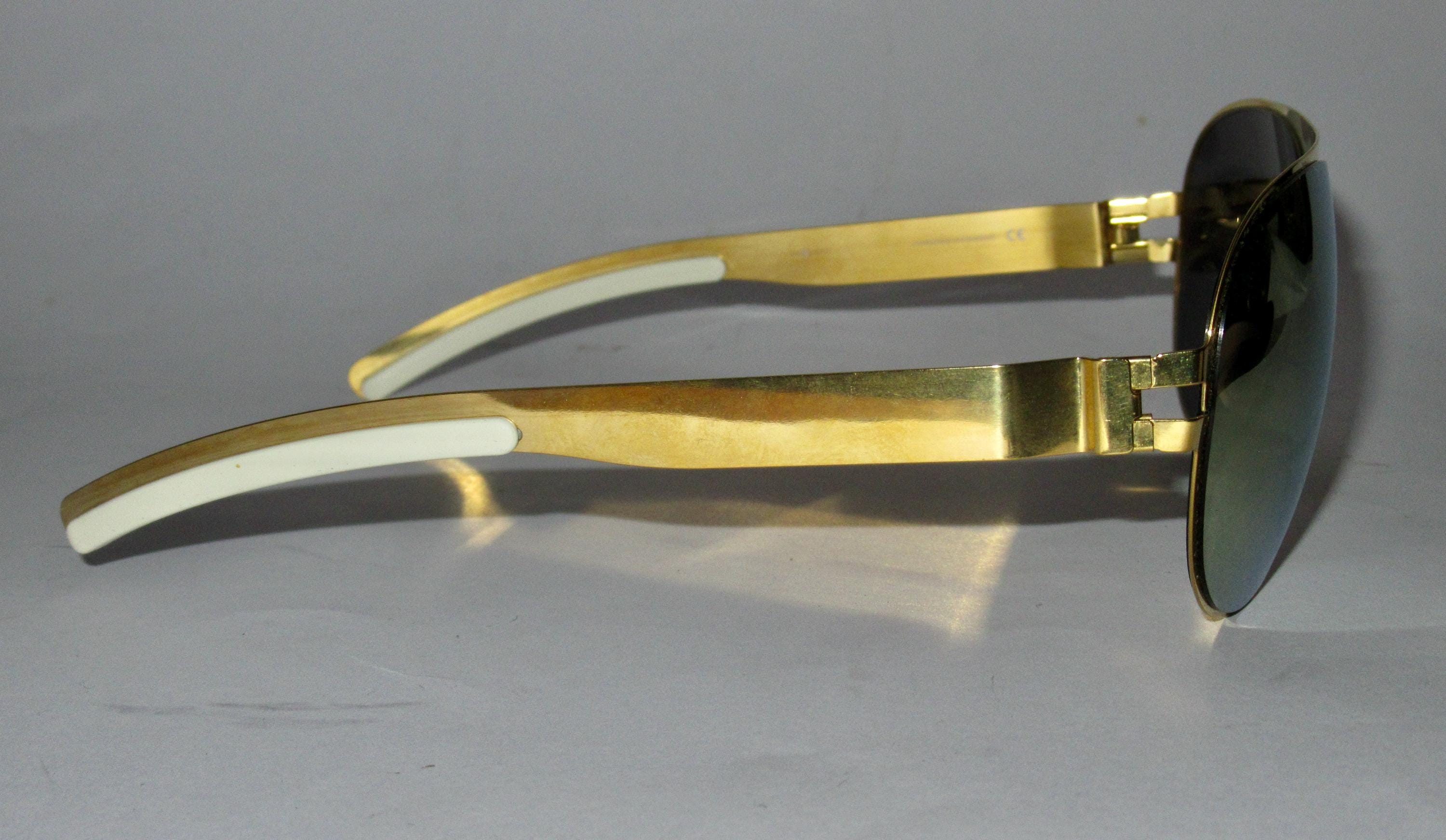 Mykita Franz Gold Mirror Sunglasses. Vintage 2010. Sold Out