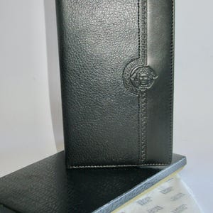Gianni Versace Medusa Head Calendar Phone Leather Wallet. Vintage 1997 Year of Gianni Versace&#39;s Death. Never Used. Excellent Condition.
