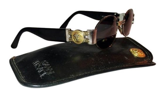 Gianni Versace Vintage 1990s Sunglasses. Model S71. Rare S Series