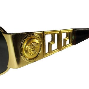 Gianni Versace  S37 Gold Medusa Head Sunglasses. Rare S Series Sunglasses. Vintage 1990s. Never Worn. In Excellent Condition.