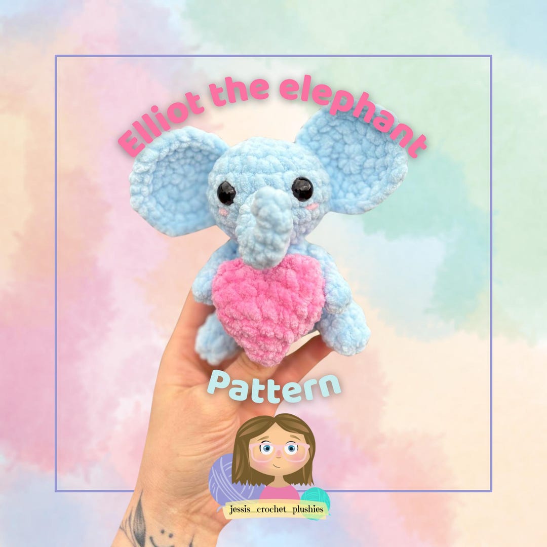 Elephant Crochet Pattern | Elliot - Etsy