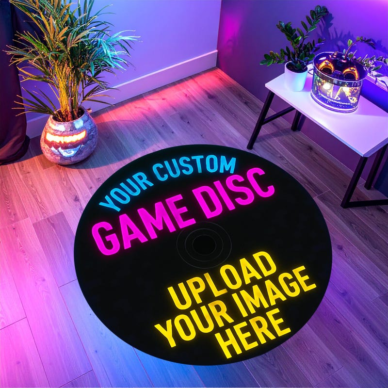 Game Disc Rug - Etsy