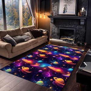 Arcade Stars Rug, Bowling Alley Carpet, Arcade Bar Carpet, Retro Rug, Arcade Bar Rug, Arcade Rug, 80s Rug, Retro Arcade