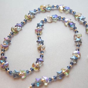 Dark Celestial Eyeglass Chain - Dark Moon & Stars Sunglass Holder