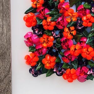 Vibrant Tulip Bouquet: 3D Acrylic Painting - Ready to Hang Tulip Art - 3D Flower Painting - Floral Textured Art Work - Home or Office Decor