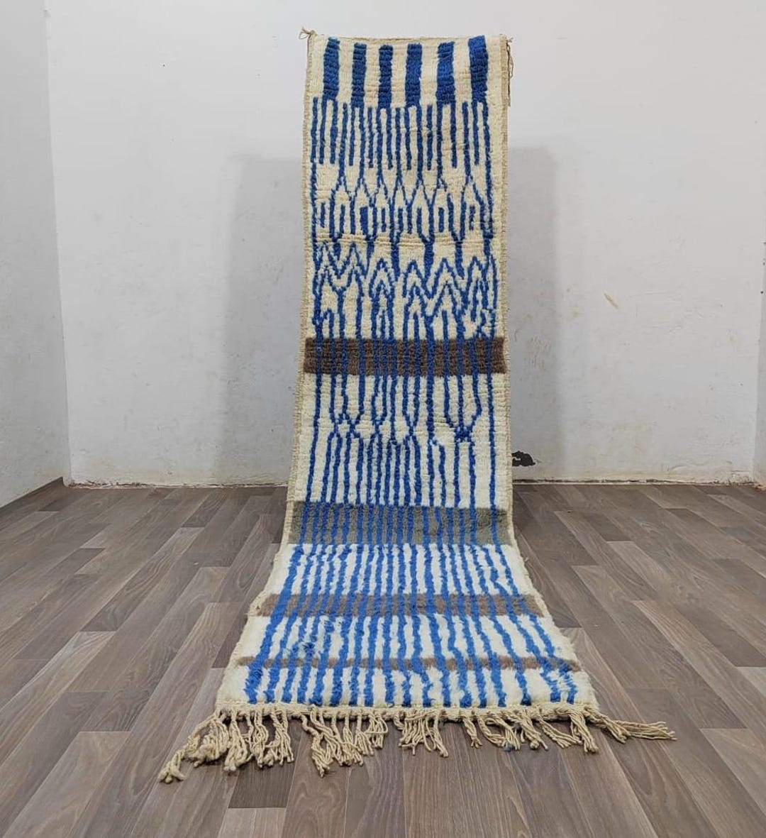 Custom Moroccan Blue Runner Rug Moroccan- Moroccan Runner Rug - Long ...