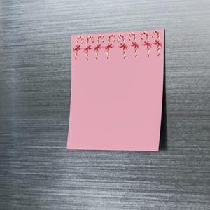 Notizblock, Candy Cane Line, süßes Weihnachtsgeschenk, Büromaterial, Schreibwaren Set, Planer Zubehör