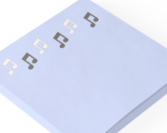 Music Notes Post-it® Note Pads, Notizblock, Sticky Notes, Musikliebhaber Briefpapier, Musiklehrer Geschenk, Bürobedarf