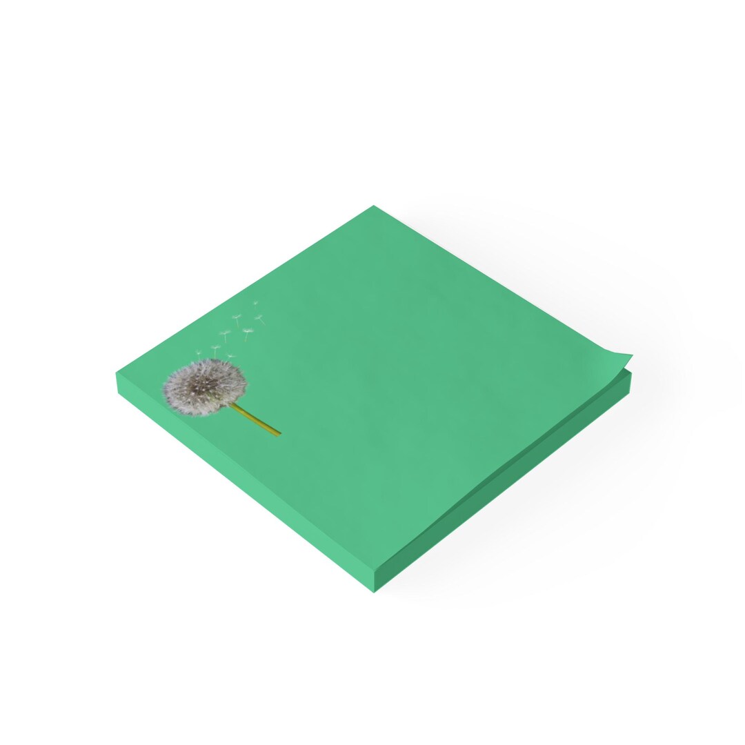 Dandelion Sticky Notes Dandelion Note Pads - Custom Sticky Notes for Reminders, Doodle Pad ...