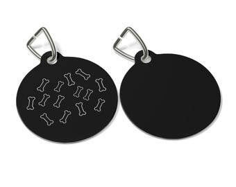 Pet Tag, Bone Shape Dog Tag, Customizable Pet ID, Personalized Pet Tag, Pet Collar Tag, Pet Accessories