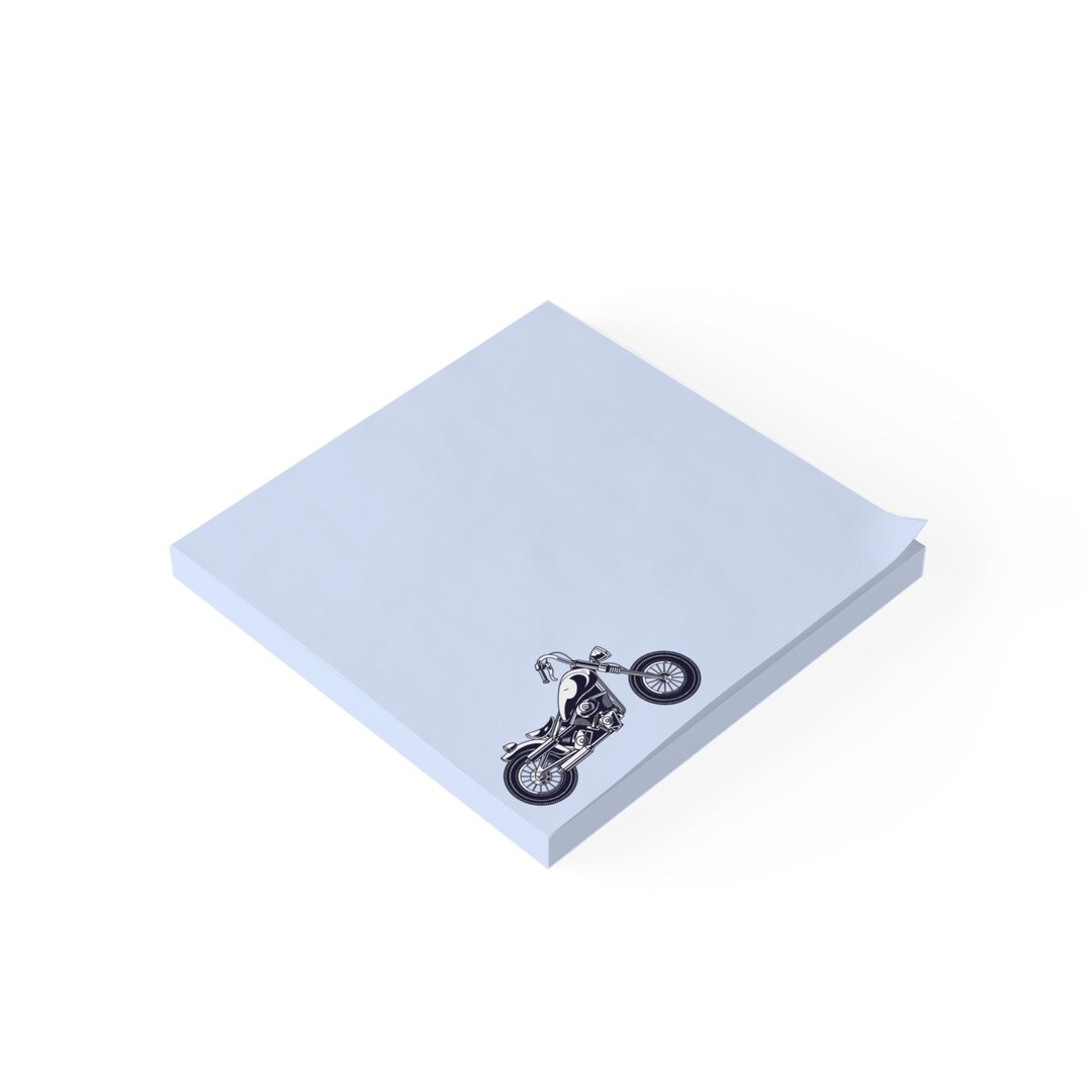 Motorcycle Note Pad, Biker Gifts, Cool Office Supplies, Motorcycle ...