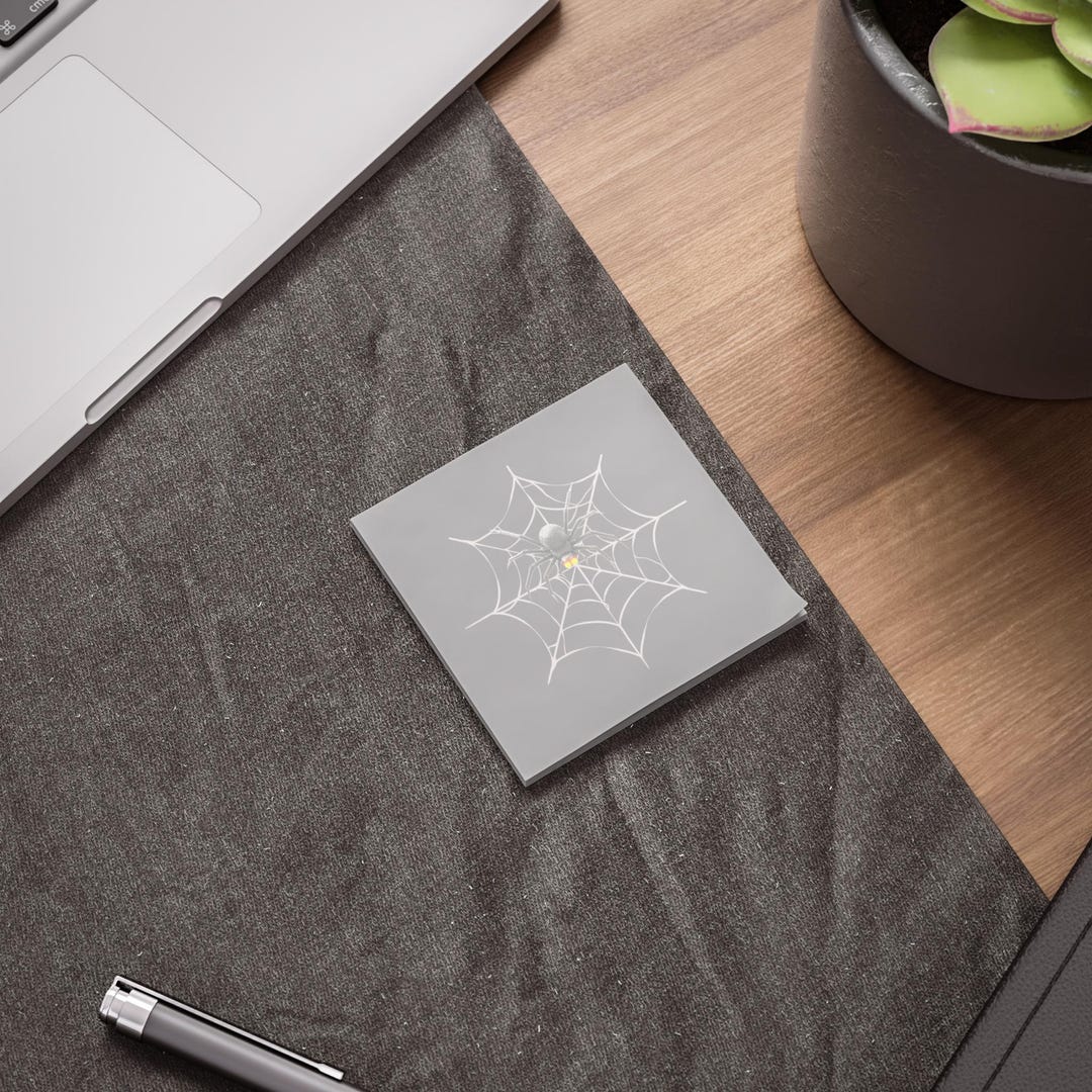 Spider Web Post-it® Note Pads | Halloween Stationery, Cute Office ...