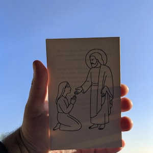 Carte de prière - Prière de Jésus Christ à Myrna de Soufanieh en 1983