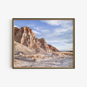 Cathedral Gorge Nevada, Mountain Landscape Printable Poster, Desert Nature Photography Wall Art, Southwest Decor