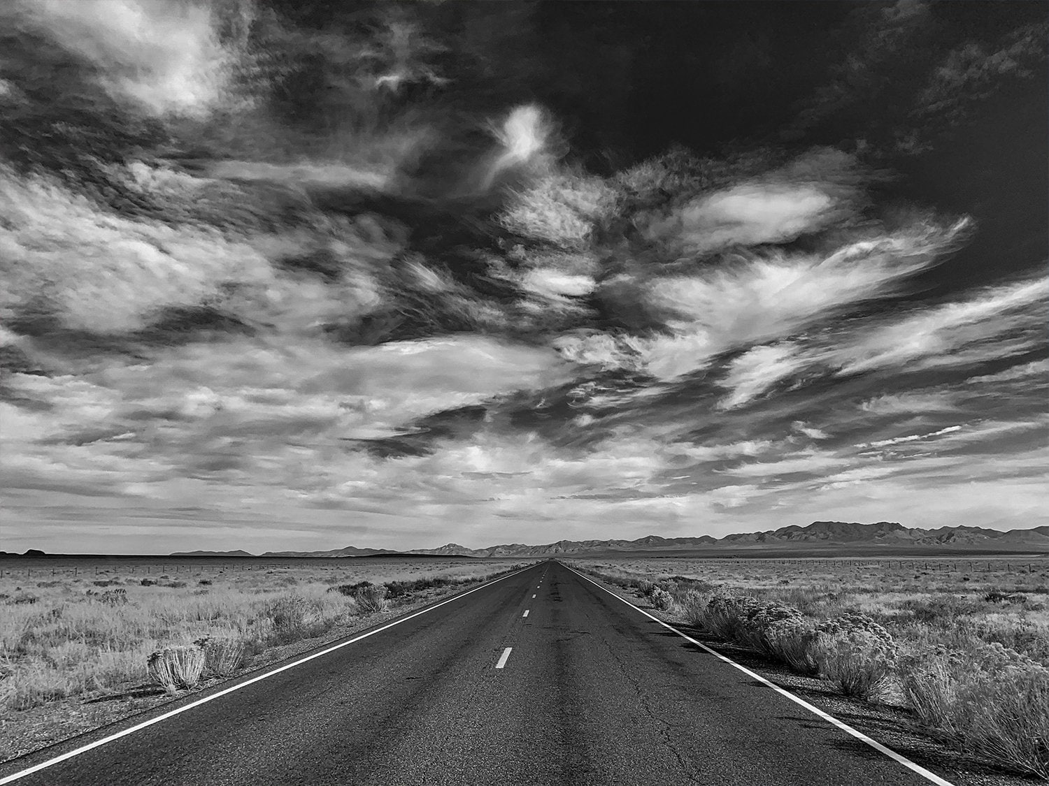 Desert Highway, Road Trip Printable Travel Poster, Wanderlust Digital 