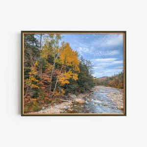 Landscape with Mountains Printable Artwork, Autumn Home Decor Instant Download Files