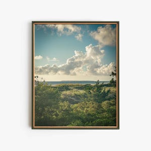 Póster de paisaje costero, arte mural oceánico, decoración de casa de playa, obra de arte junto al mar, hogar náutico