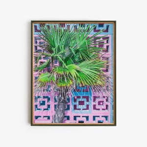 Tropical Printable Poster, Palm Tree Instant Download, Summer Leaf Digital Download