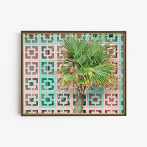 Retro Tropical Instant Download, Palm Tree Print Digital Print