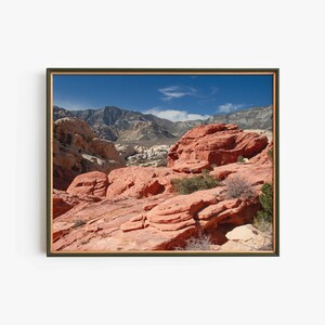 Desert Wall Art Print, Southwestern Decor Poster, Nevada Landscape Nature Photography