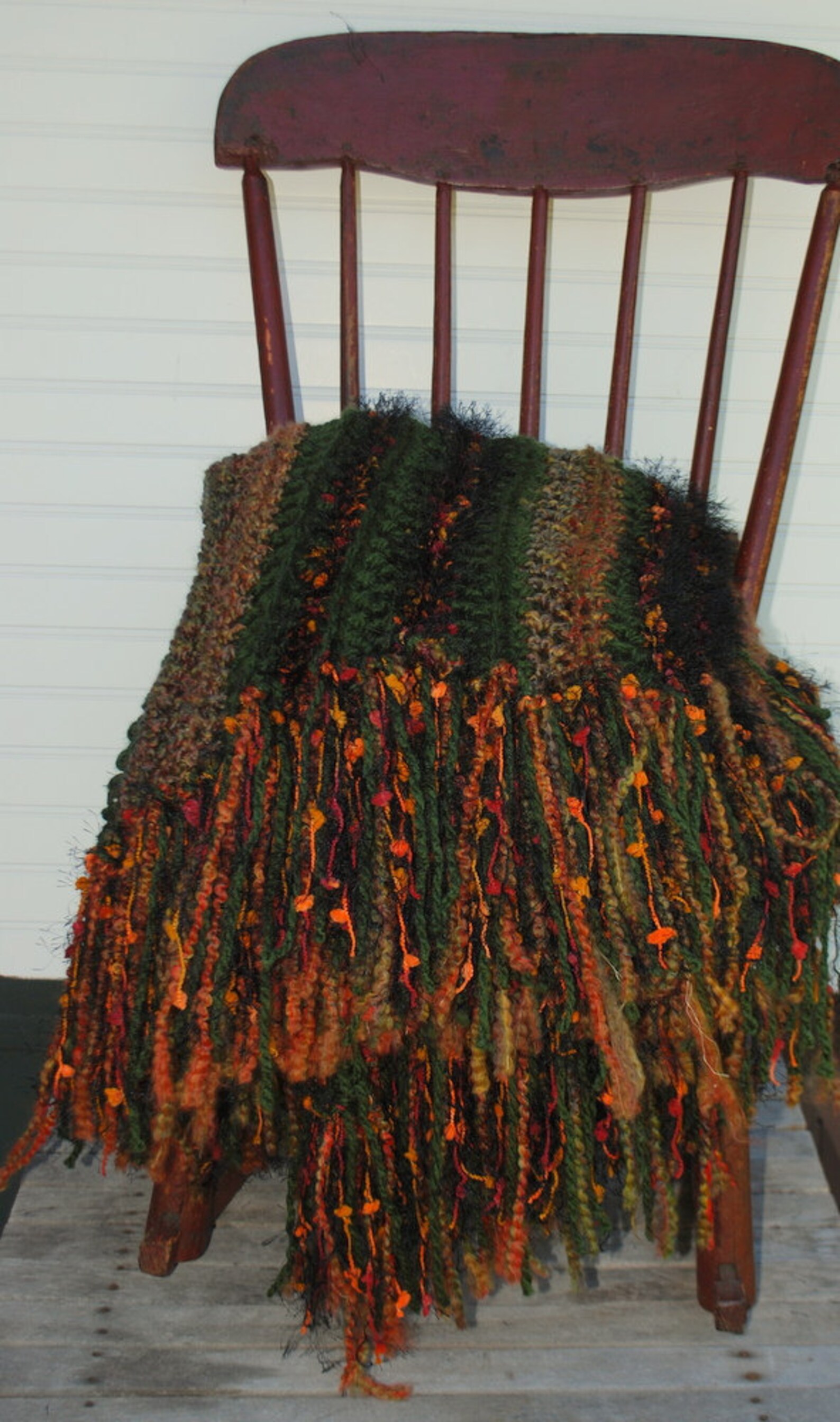 Afghan Autumn Home Decorative Throw Fall Accent Etsy