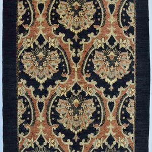 Kirman Wool Handwoven Oushak Ziegler Rug 100x165 cm (3.3&#39; x 5.4&#39;)