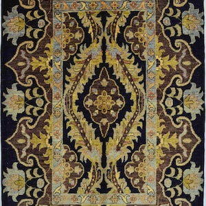 Kirman Wool Handwoven Uşak Ziegler Rug 100x152 cm (3.3&#39; x 5&#39;)