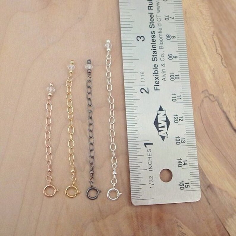 Necklace Extender Chain 14K Gold Filled Rose Gold Filled Etsy UK