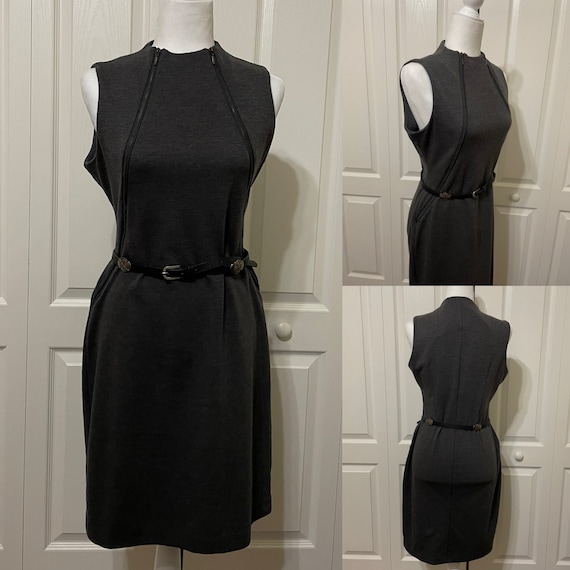 Designer Calvin Klein Zipper Dress - image 1