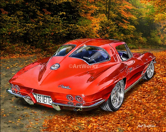 Split Window Corvette >> Auto Art 1963 Corvette Split Rear Window Classi Car Corvette 8x10 Print W 11 X 14 Mat Aw4 Split Window Corvette >> Auto Art 1963 Corvette Split Rear Window Classi Car Corvette 8x10 Print W 11 X 14 Mat Aw4