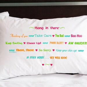 Get Well Soon Pillowcase