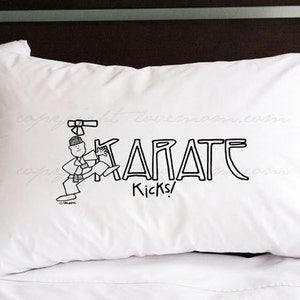 I Love Karate Pillowcase (w/ crayons)
